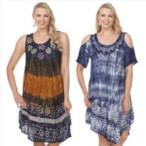 Orange Tie Dye Dress